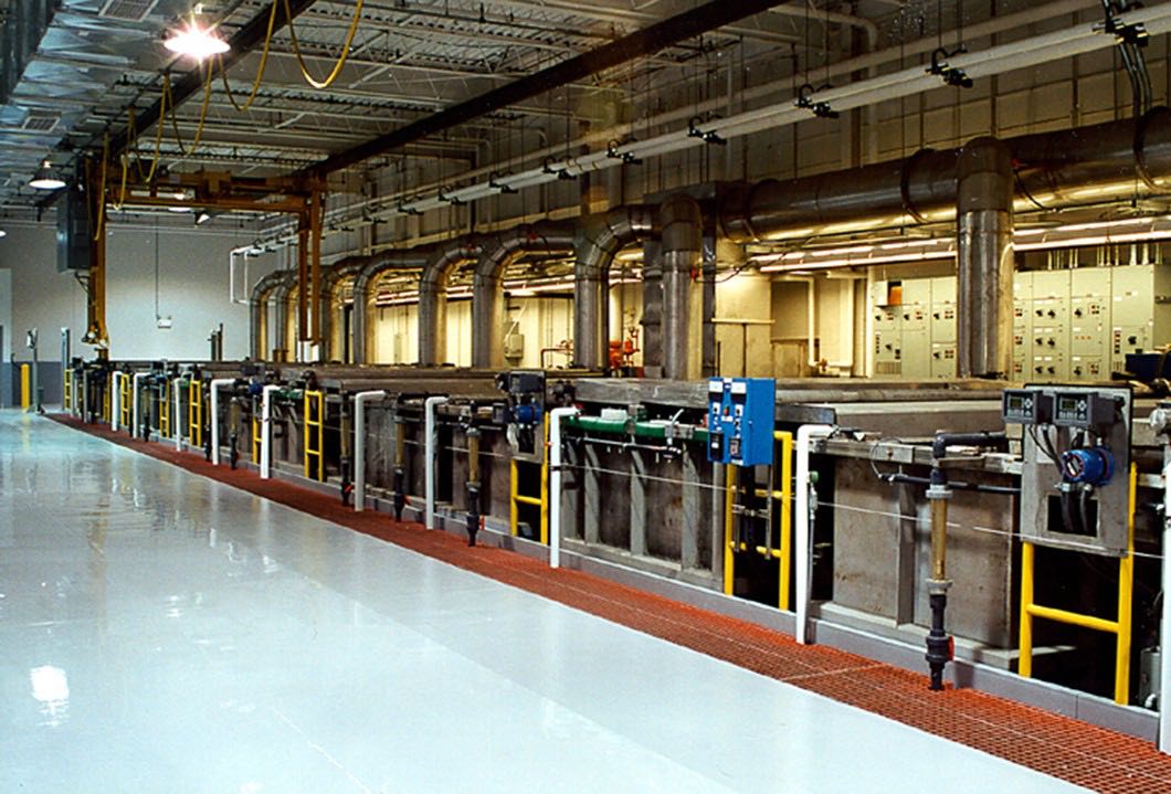 Additional view of the interior of the Bombardier facility