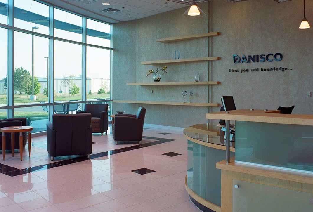 Interior lobby of the Danisco facility