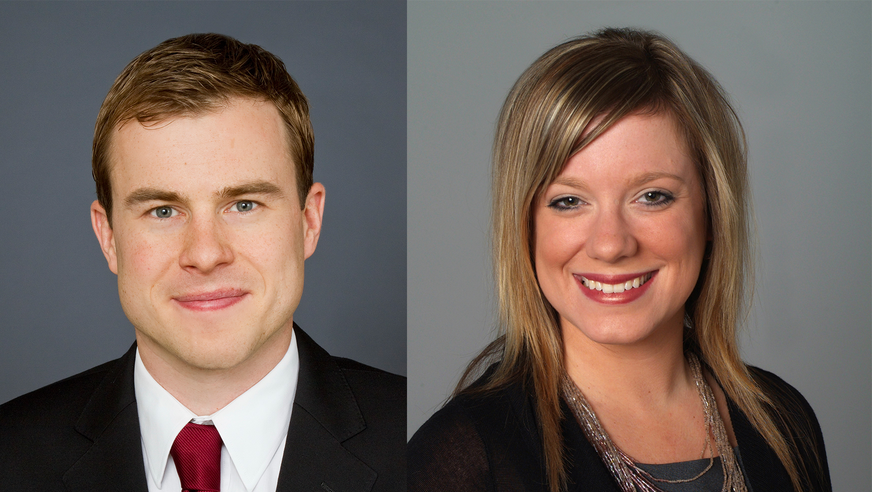 matt poreba and katie riegelman headshots